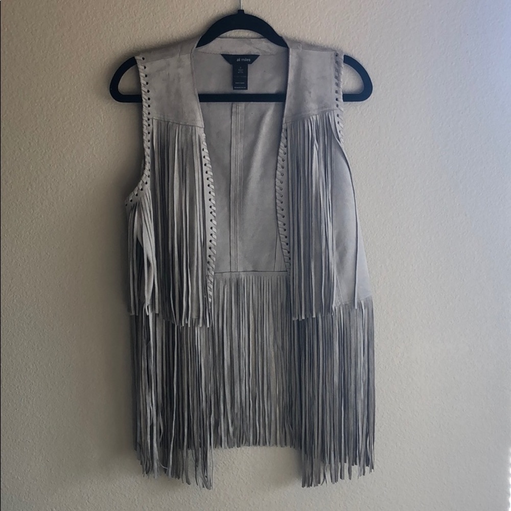 Super Cute Fringe and Suede Vest